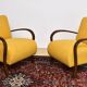 Art Deco armchairs in the style of Halabal, 1930s