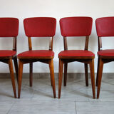 Suite of 4 chairs 50s