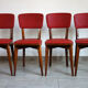 Suite de 4 chaises années 50