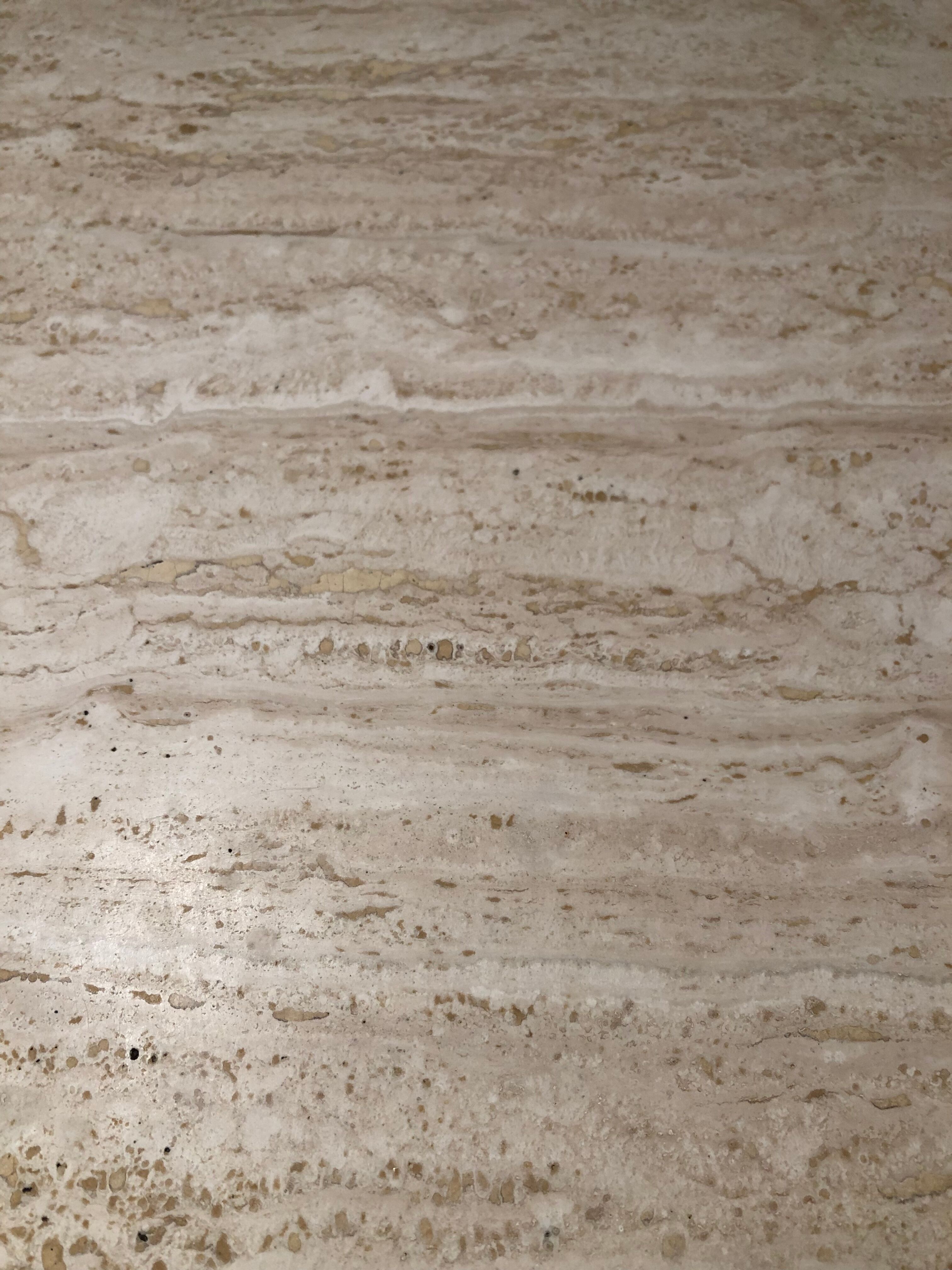 Rectangular travertine coffee table