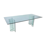 Curved glass dining table Fiam Italia