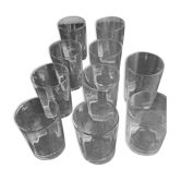 10 verres gobelets pour vodka des années 40