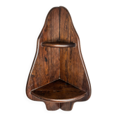 Antique corner shelf (corner unit) in solid oak