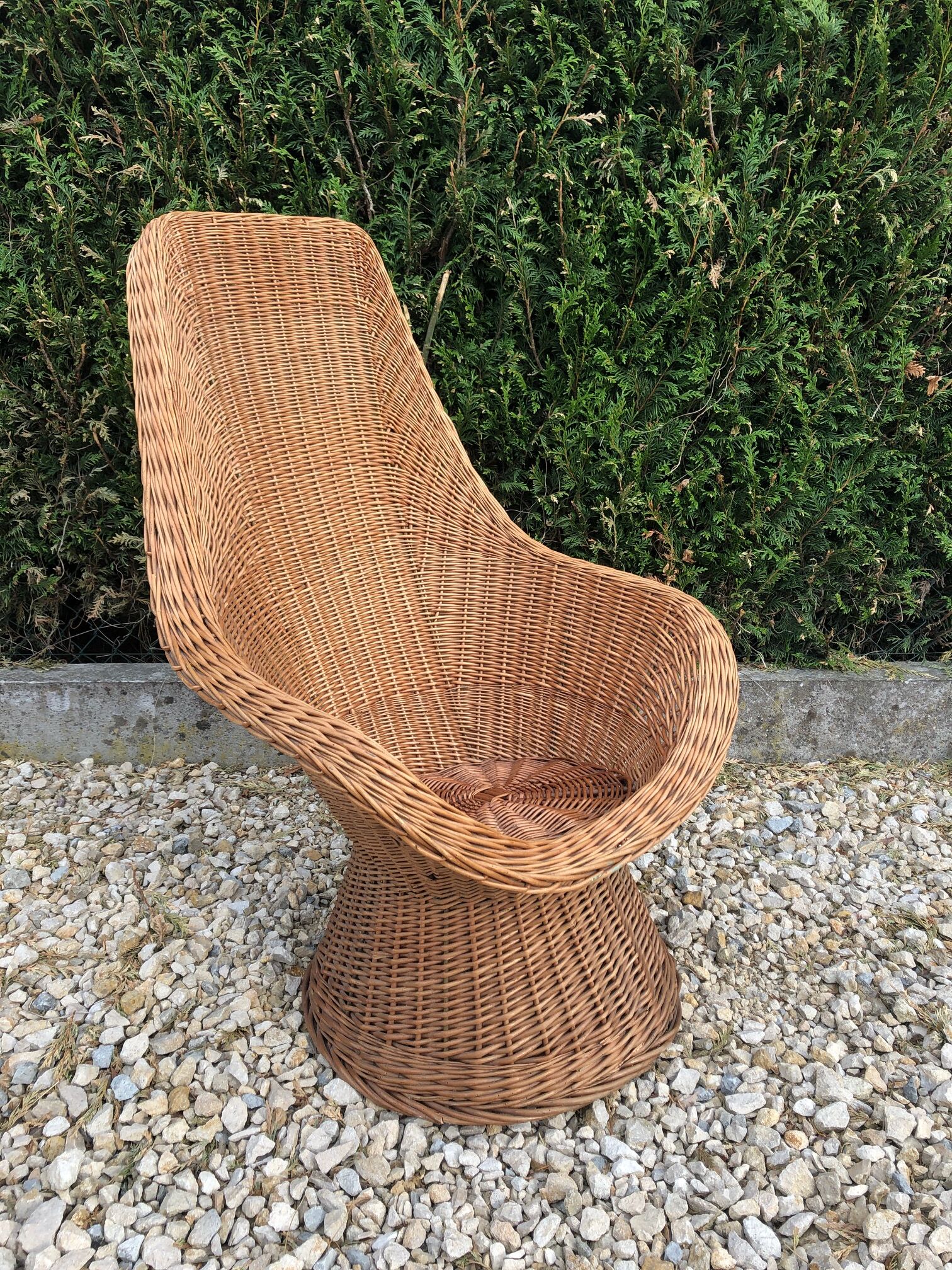 Wicker armchair