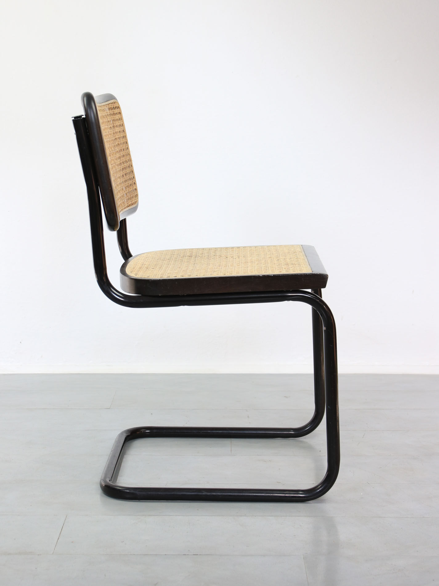Pair of S32 Cantilever Chair by Marcel Breuer, Dark Edition, 1980s