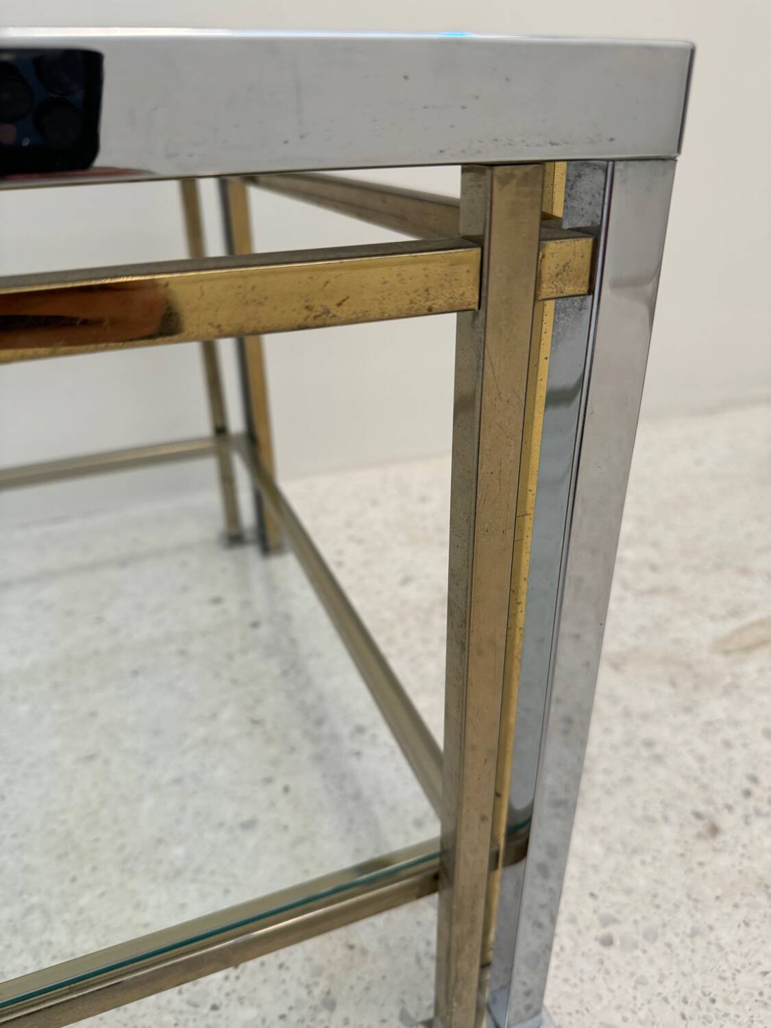 Belgo Chrome coffee table, 1970s