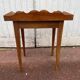 Vintage wooden desk table with one drawer