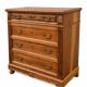 Commode Néo-Renaissance Henri II avec marbre rouge