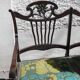 Art Nouveau Italian walnut bench