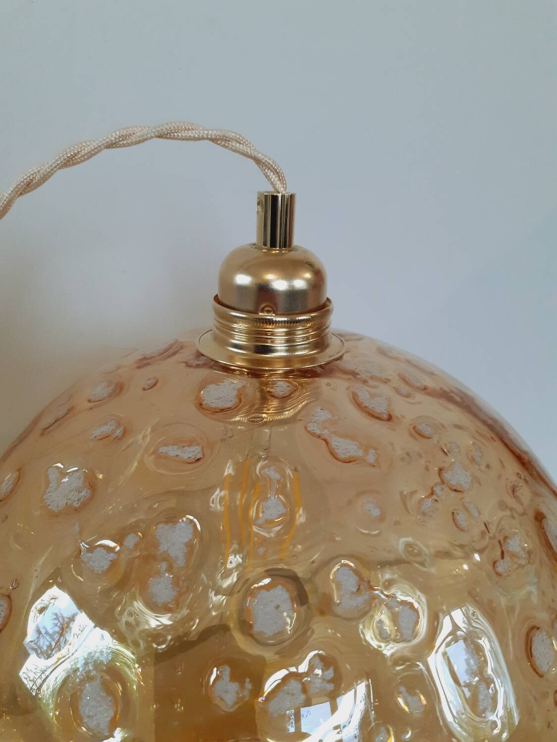 XL Amber Globe Suspension