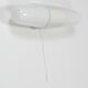 White double wall lamp Bauhaus Wilhelm Wagenfeld, Linder Germany, 1950s