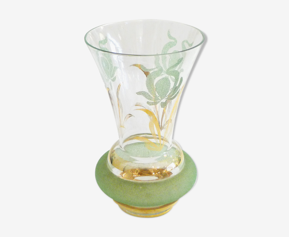Vase cornet granité