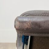 Armchair Ea 216 Eames edition Herman Miller brown leather