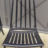 Pair of Low Chairs Low Chairs Scandinavian Design Wooden Armchairs