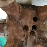 Solid wooden elephant table