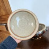 Vintage Brown Stoneware Cassolette Pot by Lucien Talbot de la Borne