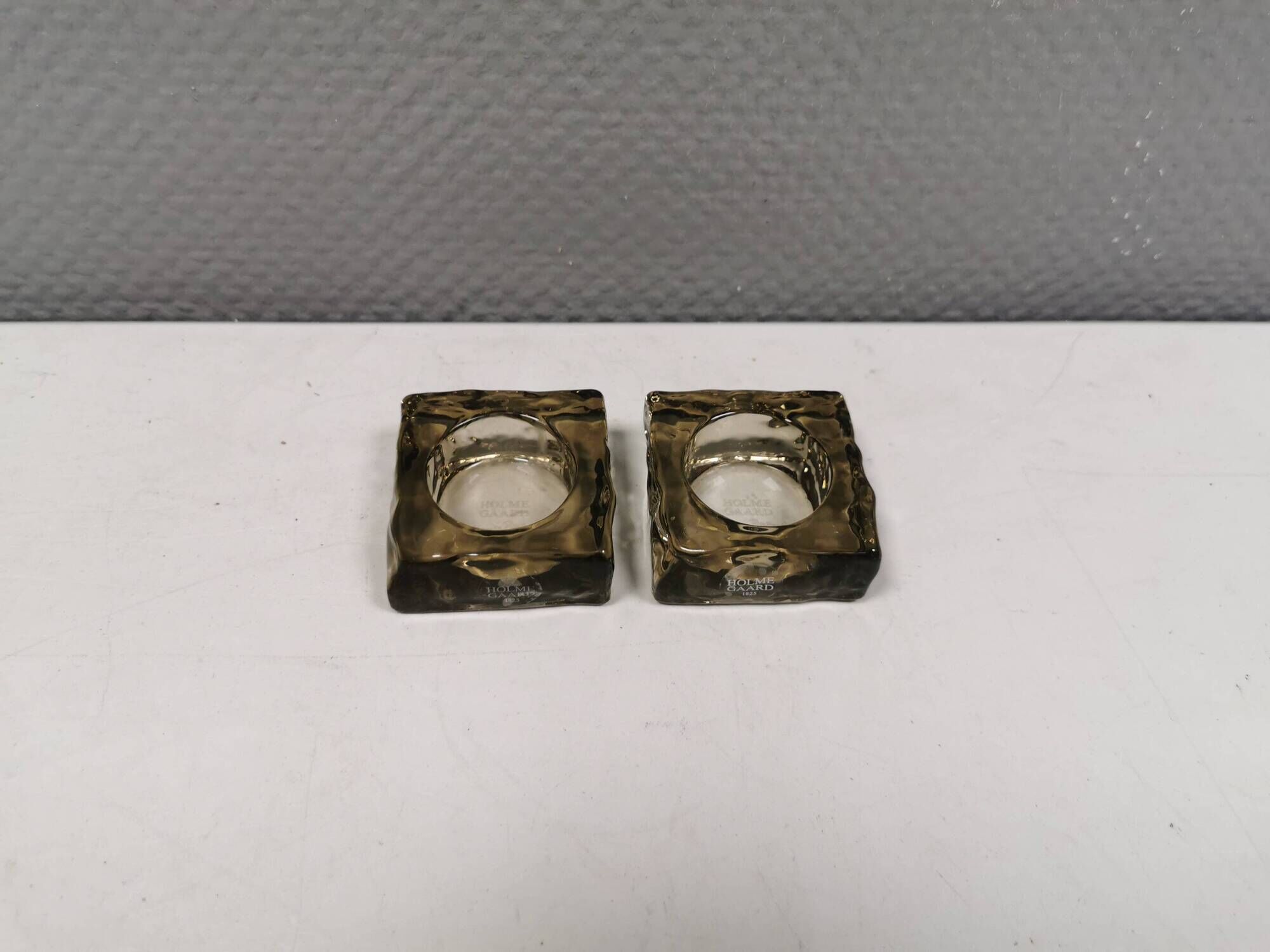 Two beautiful “cobblestone” candlesticks by Monica Ritterband 2004