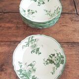 Faïence de Nevers, France; set of plates