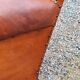 Leather club armchair back mustache from the 30s