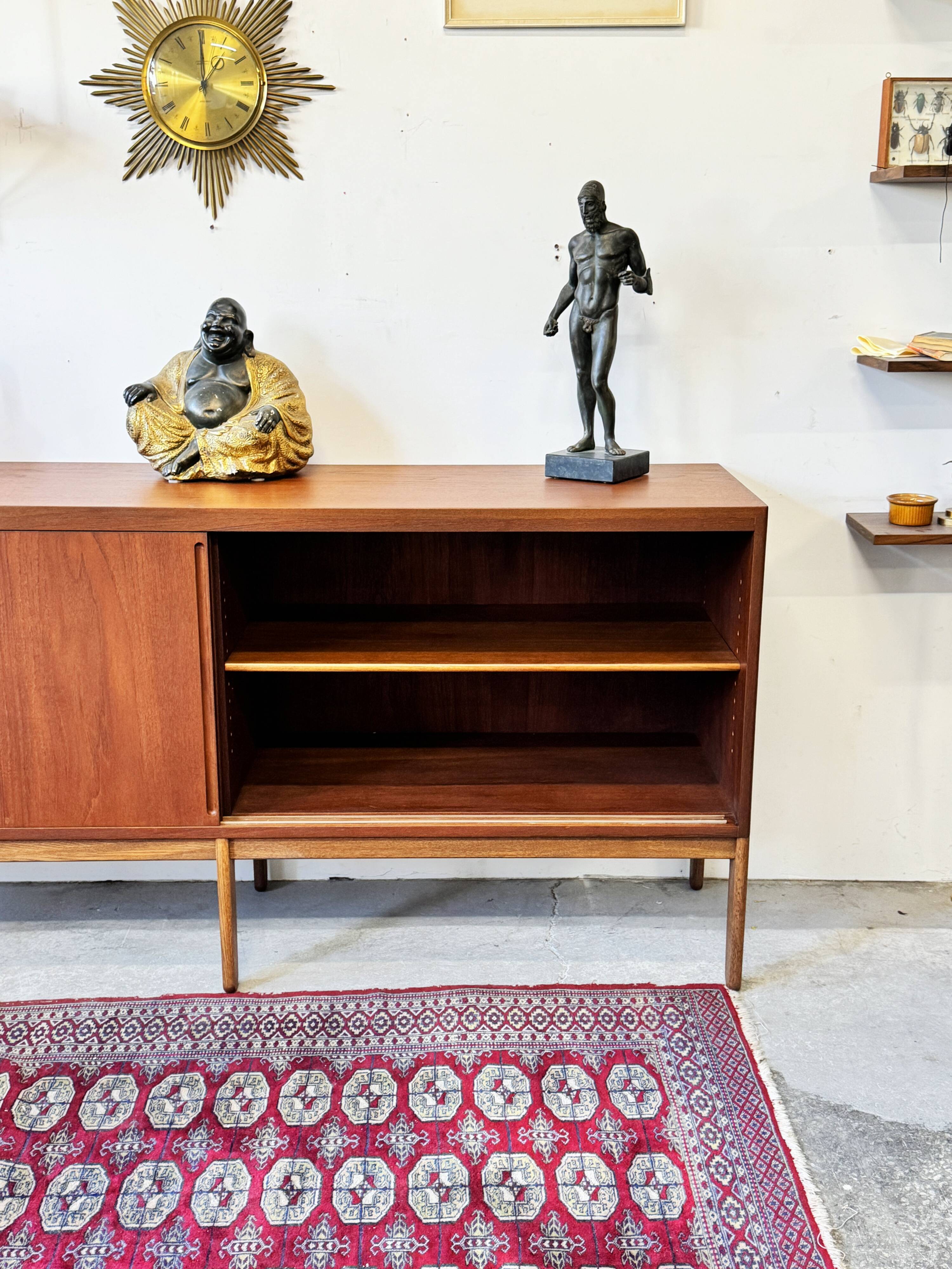 Teak Lowboard Chest of Drawers, Denmark 1960s/1970s, Mid-C, Vintage