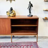 Teak Lowboard Chest of Drawers, Denmark 1960s/1970s, Mid-C, Vintage