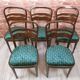 Chaises de salle à manger art déco rénovées