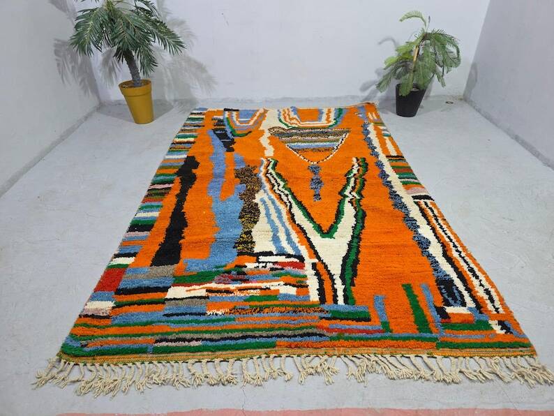 Tapis bérbere marocain décoré 200cmx300cm