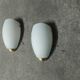 3 Vintage 90'S Ikea opaline wall lights (made in Italy)