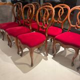 Lot de 2 chaises anciennes françaises – style Louis Philippe / Napoléon