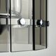 Suspension en verre artistique fumé du milieu du siècle par Veca, Italie, années 1970