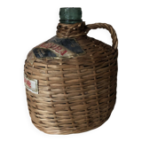 Wicker demijohn (small bandeira wine bottle)