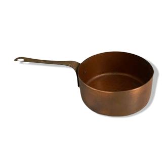 Small decorative vintage copper frying pan