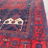 Tapis ancien persan bijar fait main 148x318 cm