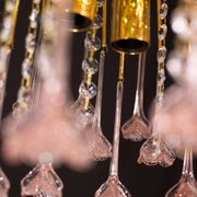 Meryl Streep, Pink Murano pendant Flowers Chandelier, 1970s