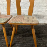 Pair of Scandinavian bistro chairs from the 50s-60s