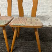 Pair of Scandinavian bistro chairs from the 50s-60s