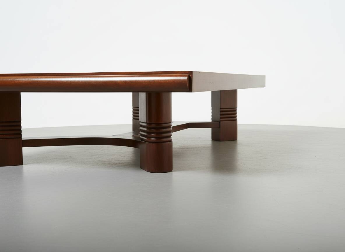 Art Deco coffee table by Charles Dudouyt, 1940.