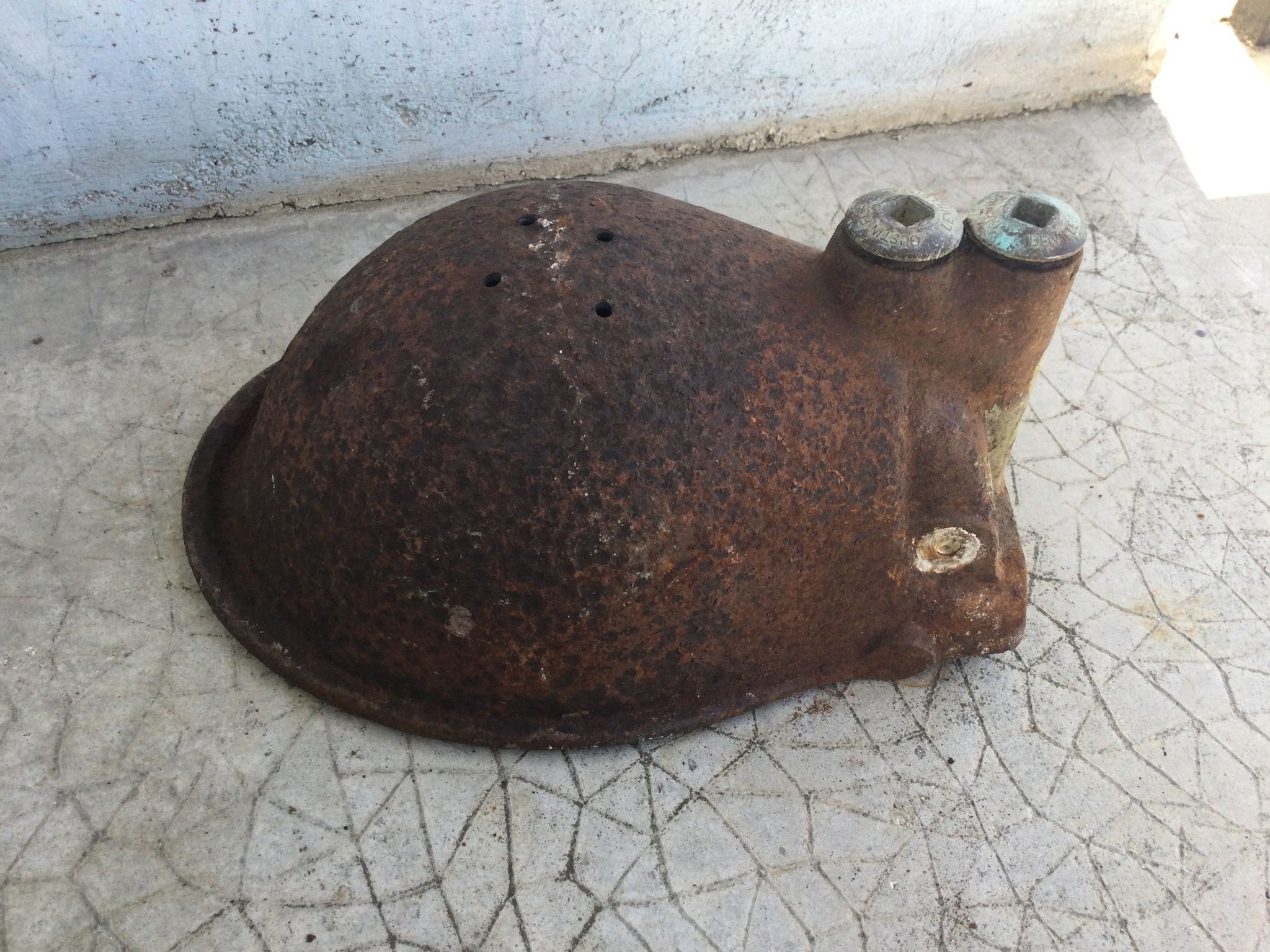 Cast-iron wall planter