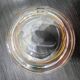 4 vintage Luminarc water glasses with coloured spiral line patterns.