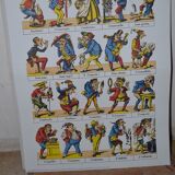 Image d'Epinal "l'illustre famille des Jean"