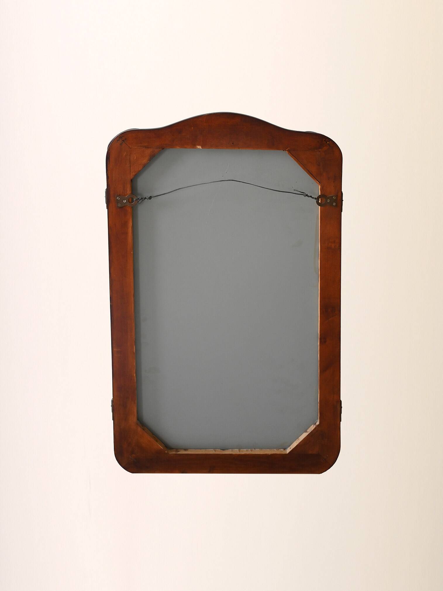 Vintage Scandinavian Mirror with Folding Side Panels