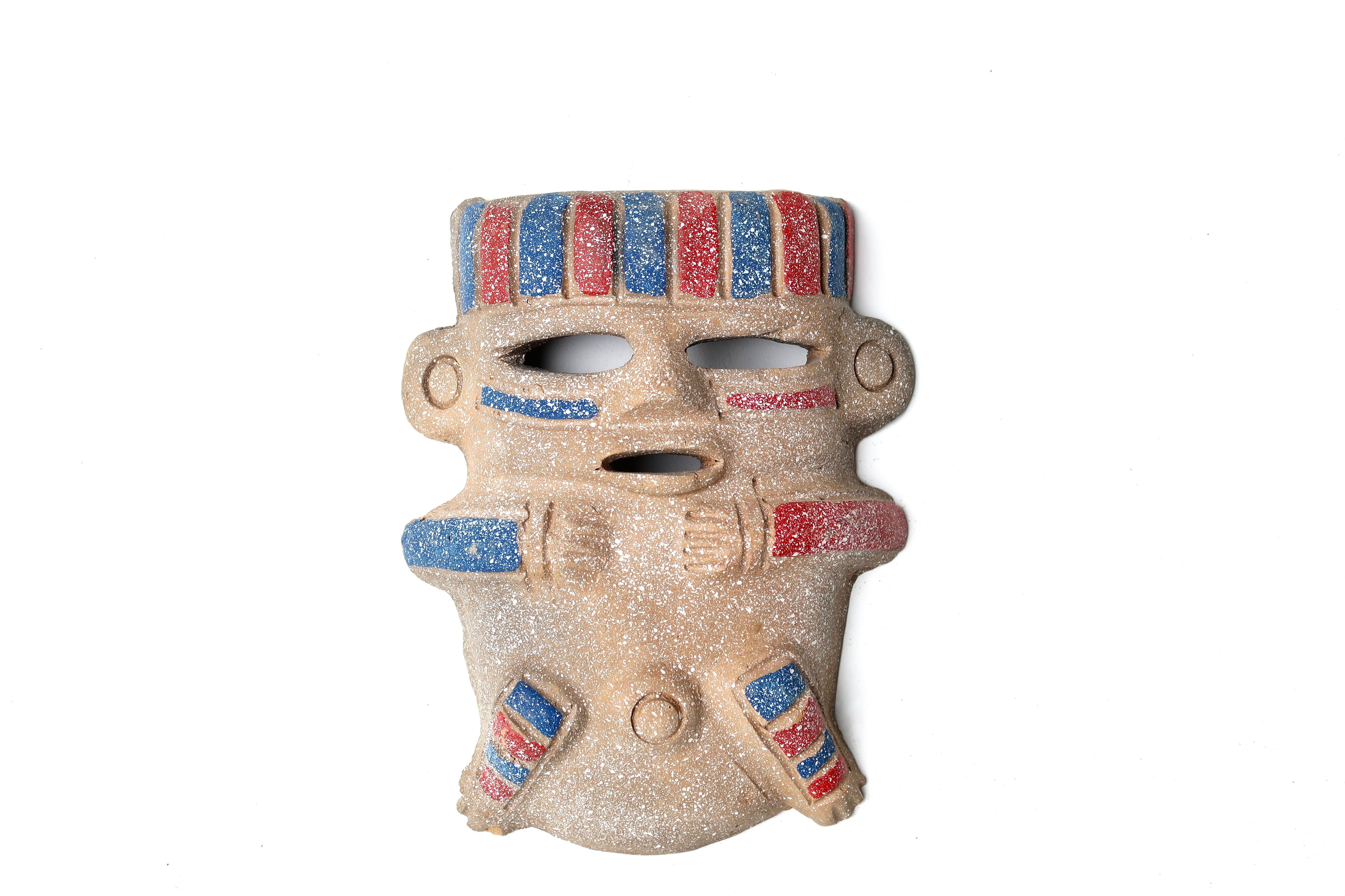 Anthropomorphic ceramic wall decoration, South America