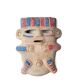 Anthropomorphic ceramic wall decoration, South America