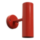 Mid-century minimalist red wall lamp, set of 2.