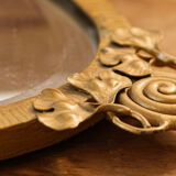 Art Nouveau beveled mirror