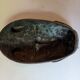 Bronze artisanal African art leopard tribal mask sculpture