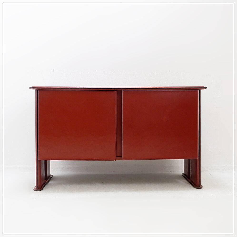 Leather buffet by De Couro from Brazil - 1980s
