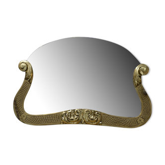 Beveled mirror Art Deco in gilded wood 1925