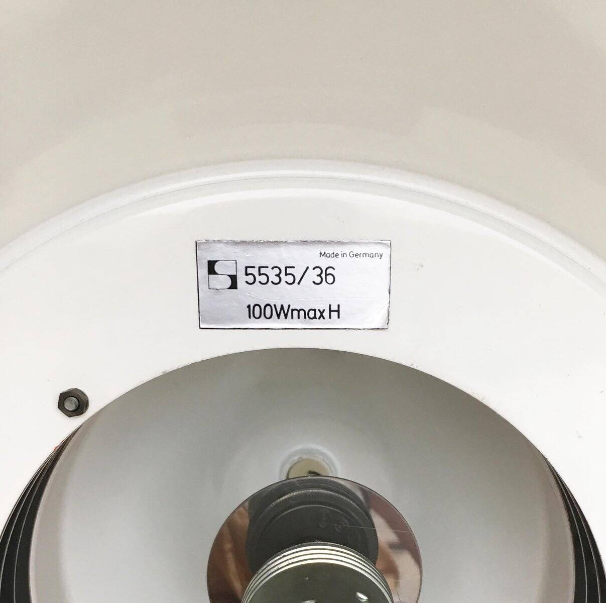 Vintage German Hanging Lamp Space Age Model 5535 by Alfred Kalthoff for Staff