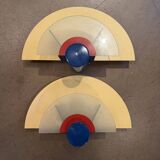 Pair of wall lights, Arlus, 1980